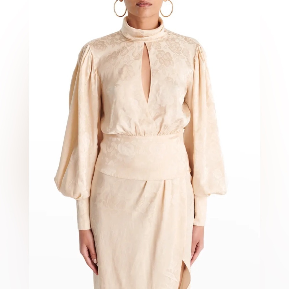 BNWT RONNY KOBO Zion Top Size S / 60% Real Silk - Picture 2 of 3